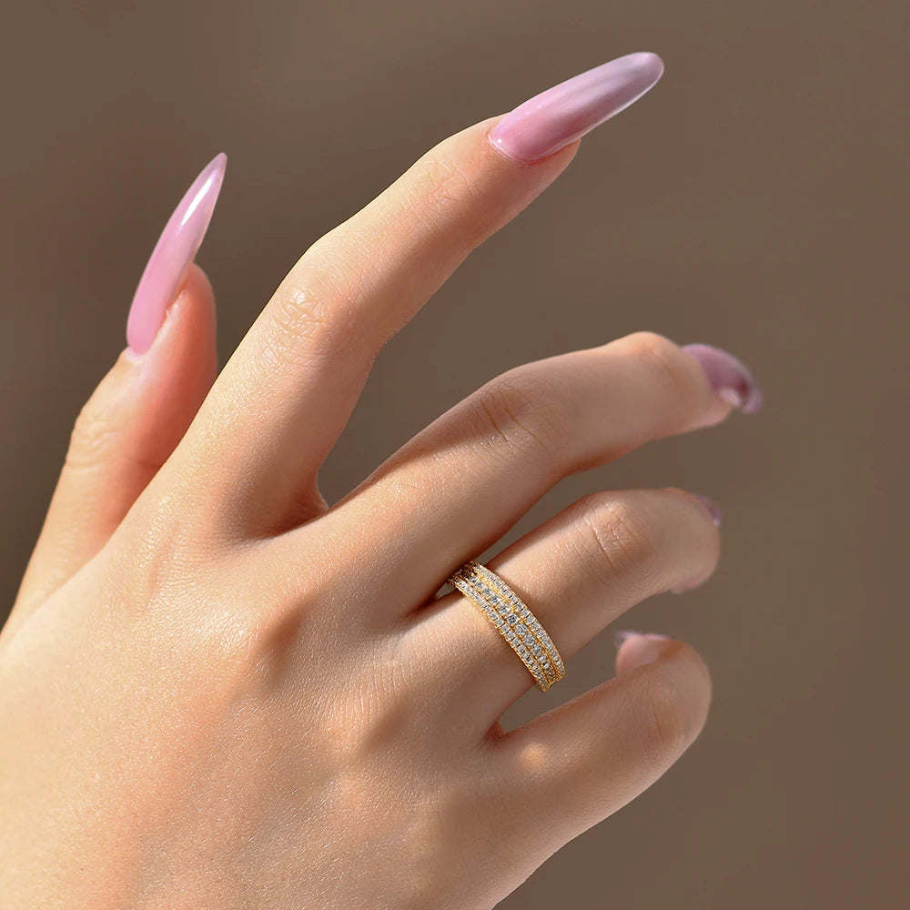 Women's rings favorite crafted as a classic moissanite ring