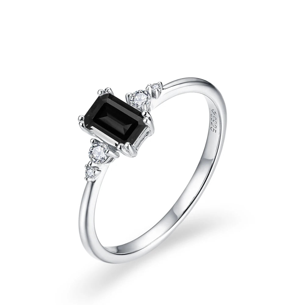 Polished band highlighting moissanite engagement ring clarity and shine