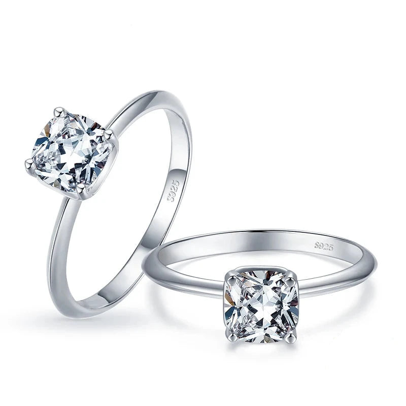 Sterling silver ring in 925 sterling silver with classic silver ring shine