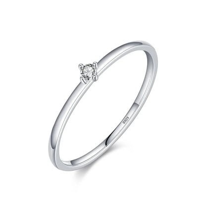 Twinkling Moissanite Wedding Ring