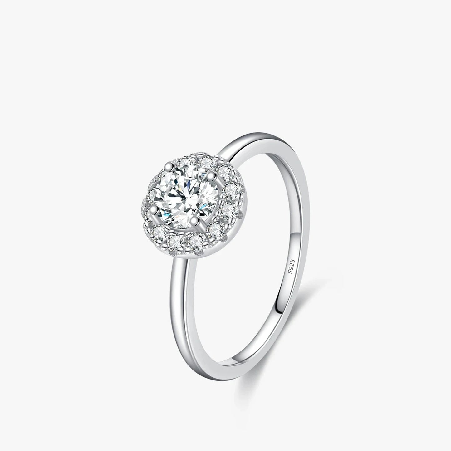 Eternal Spark Moissanite Sterling Silver Wedding Ring