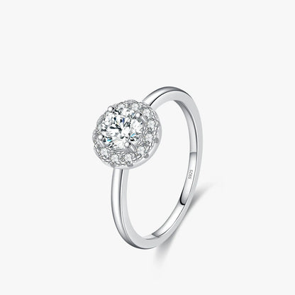 Eternal Spark Moissanite Sterling Silver Wedding Ring