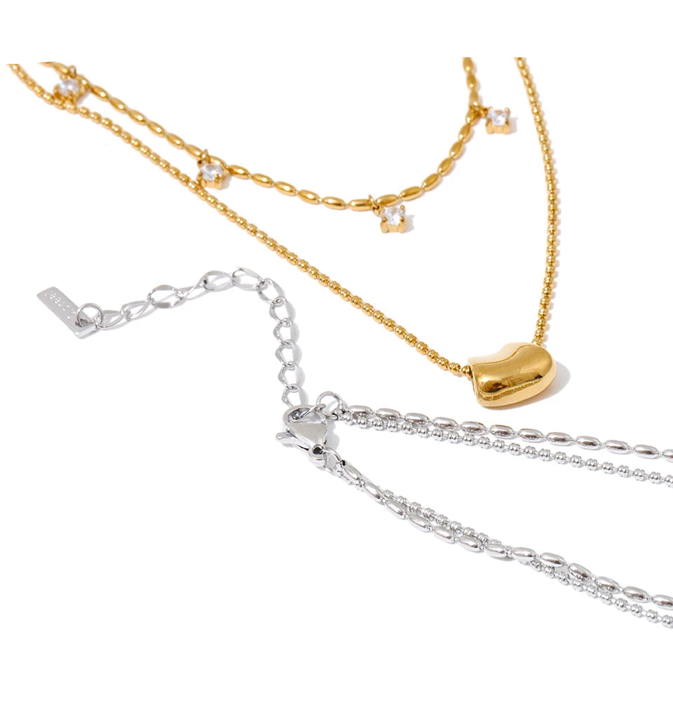 Chic pendant in necklace design with soft golden glow