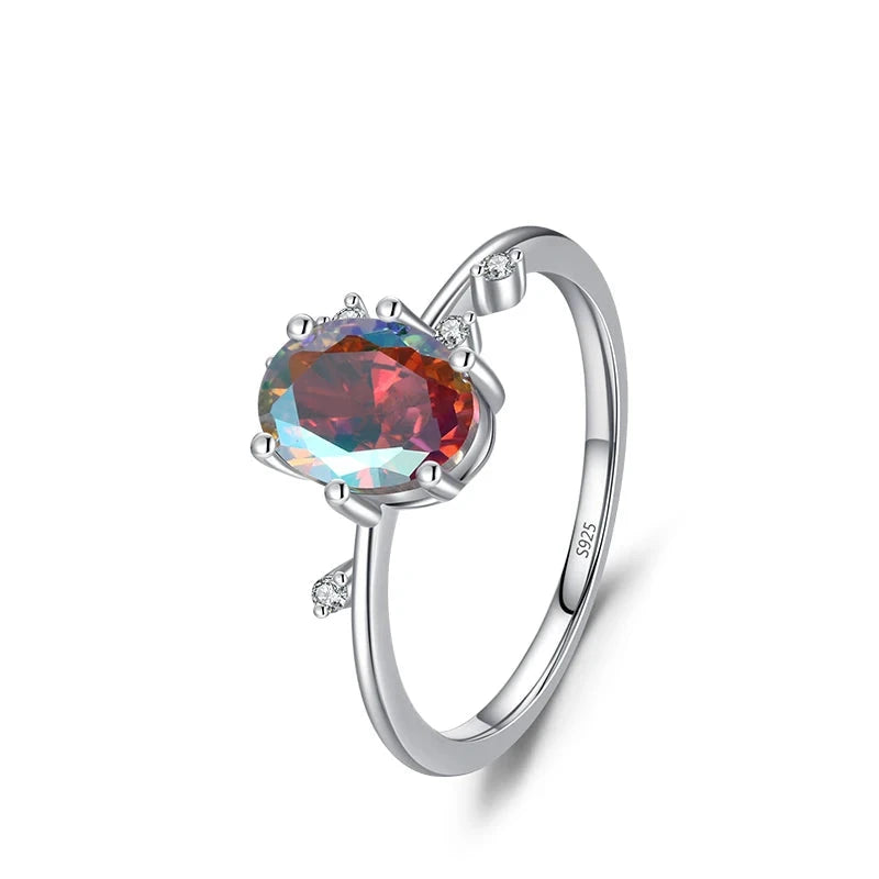 Sterling ring photographed with ring size from ring guidance