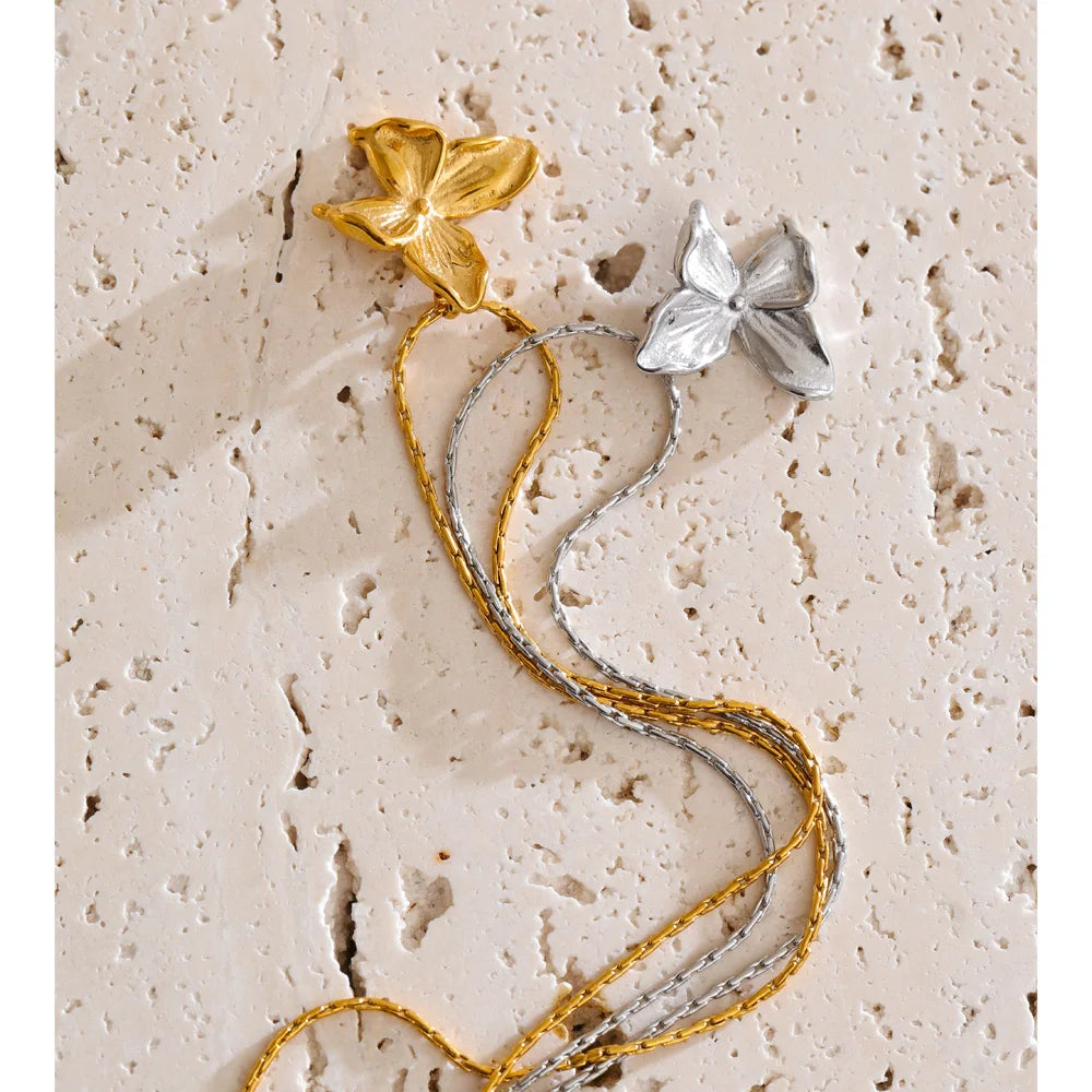 Stylish gold and necklace accessory for everyday outfits