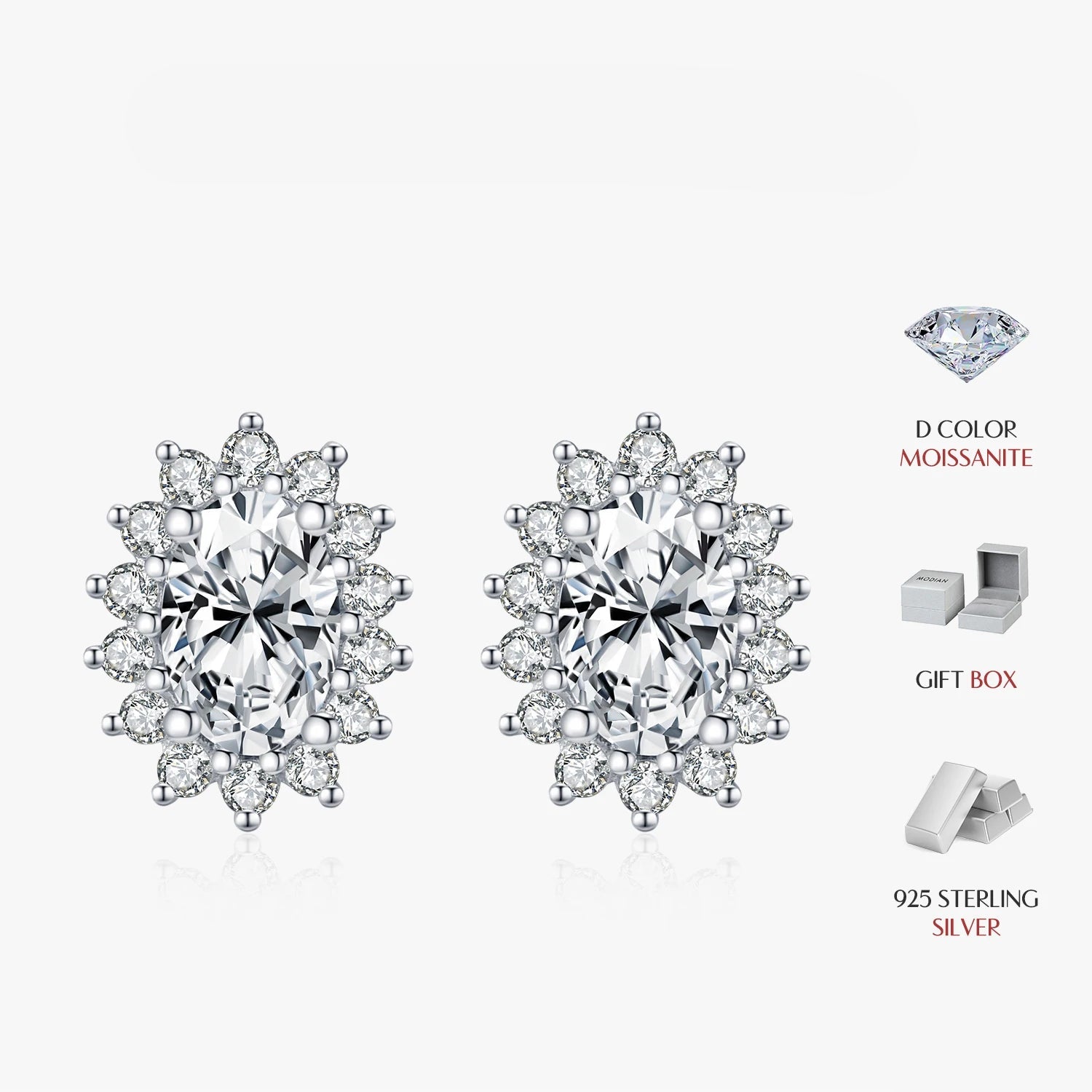Fine jewelry stud earrings crafted for wedding celebrations