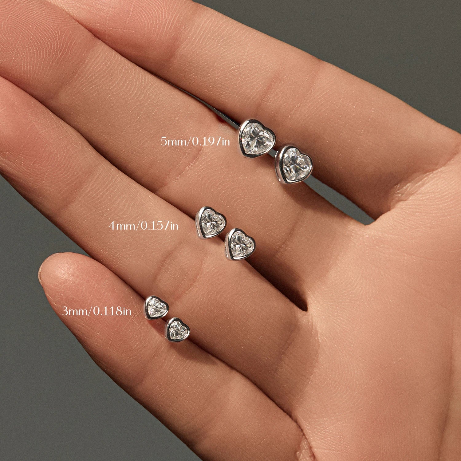 Elegant stud earrings for women with bright moissanite diamond