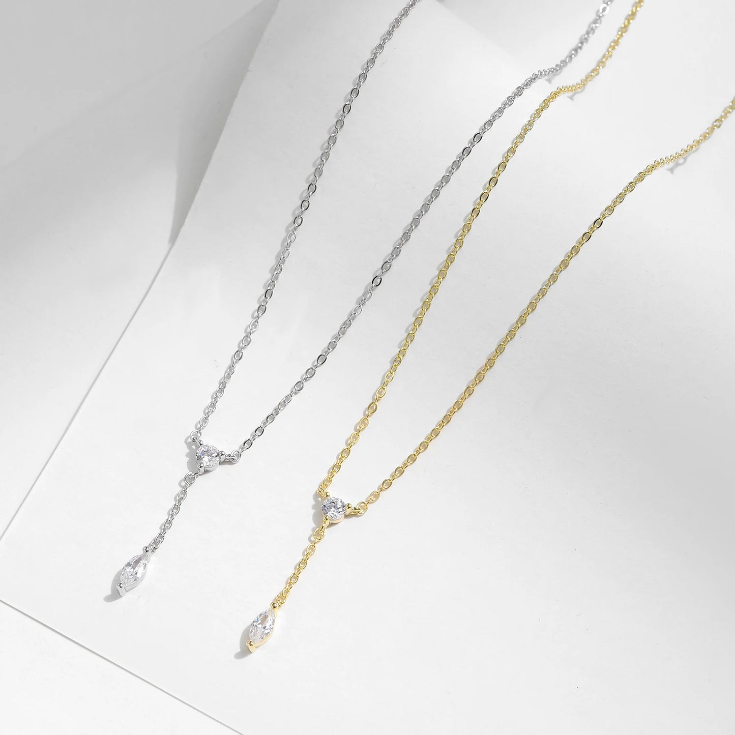 Dainty Y-Shaped Pendant Necklace