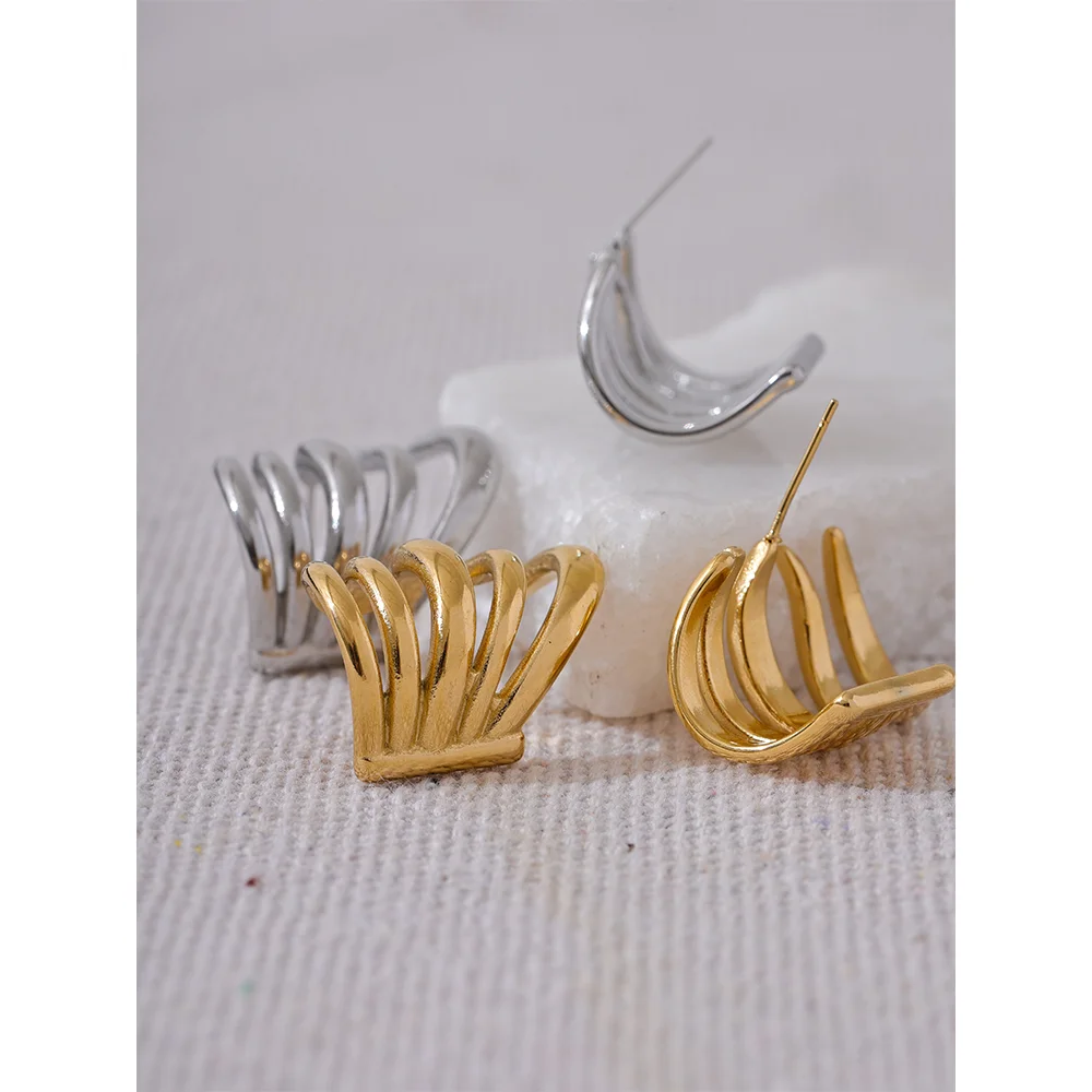 Jewelry sets pairing with stainless steel earrings hoops