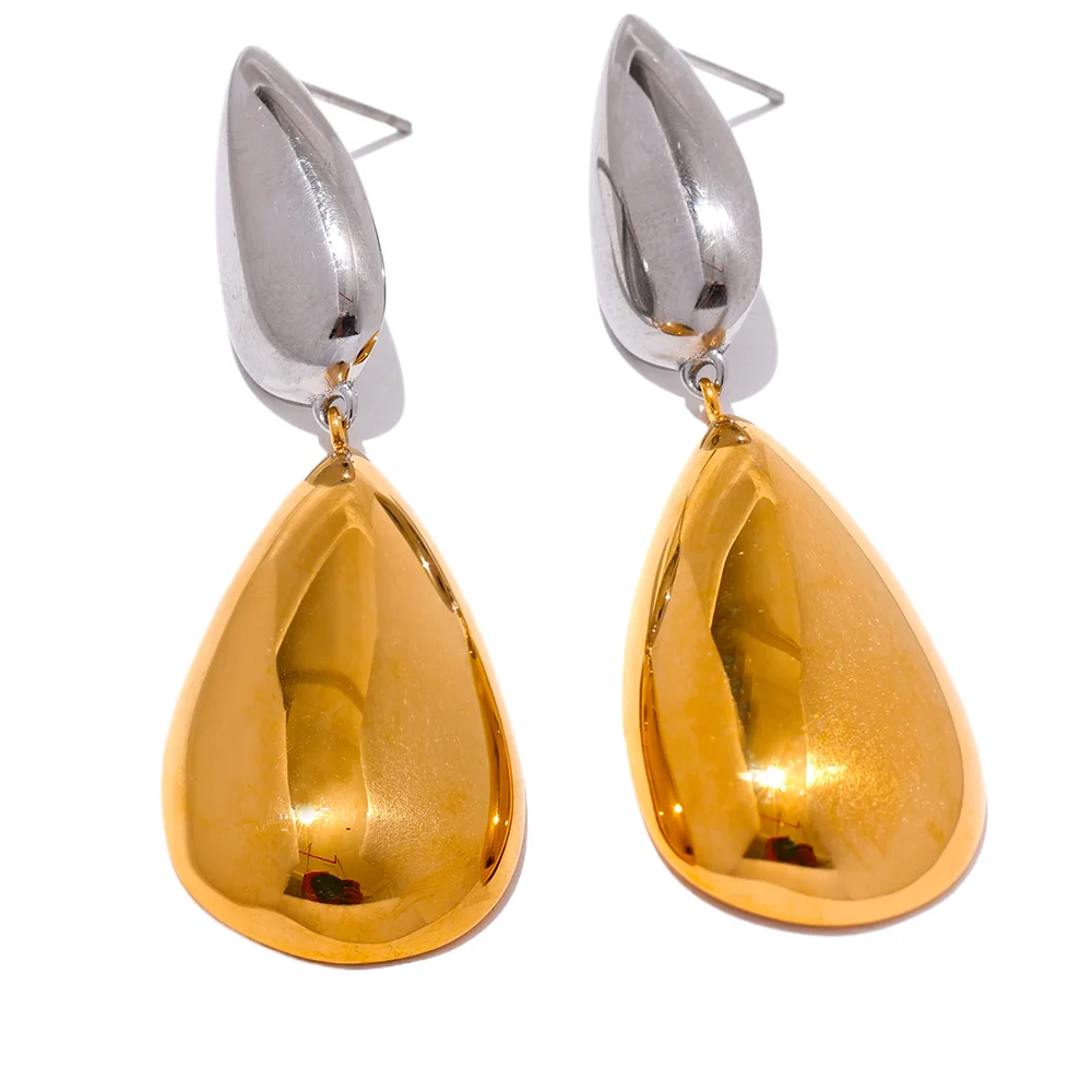 Ear rings in stainless steel earrings with gentle dangle earrings motion