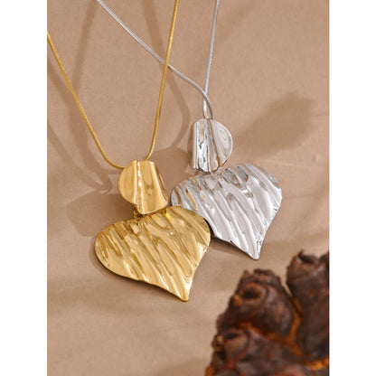 Big Heart Love Statement Necklace Pendant