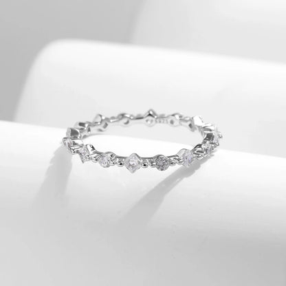 Eternal Grace CZ Sterling Silver Stacking Ring