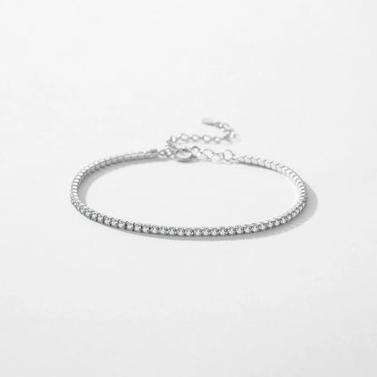 925 Sterling Silver Sparkling CZ Bracelet