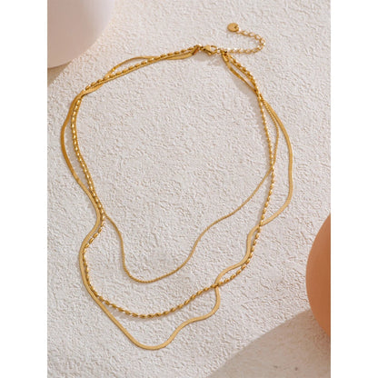 Minimalist Layered Chain Necklace for Women