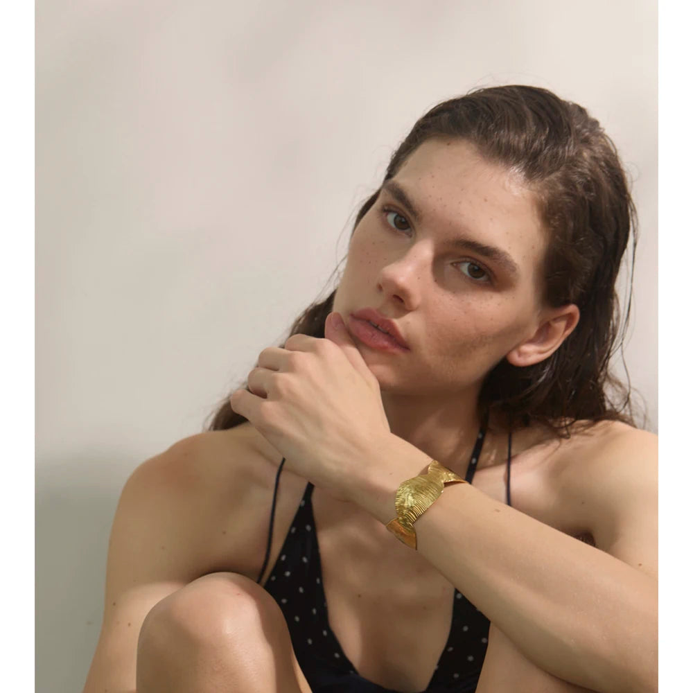 Stainless steel jewelry cuff bracelet layered with bracelet bracelets stack