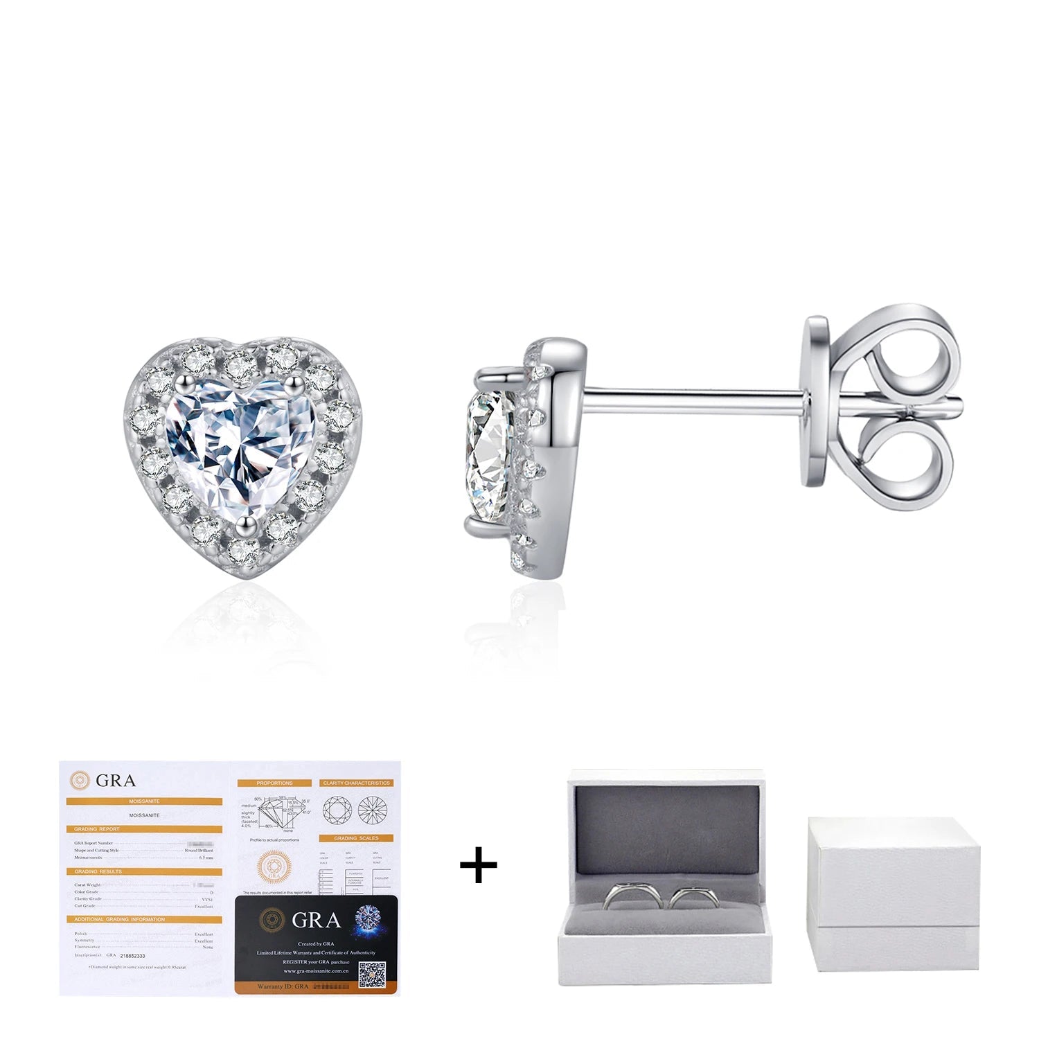 Minimal flatlay pairing heart earrings with earrings diamond earrings