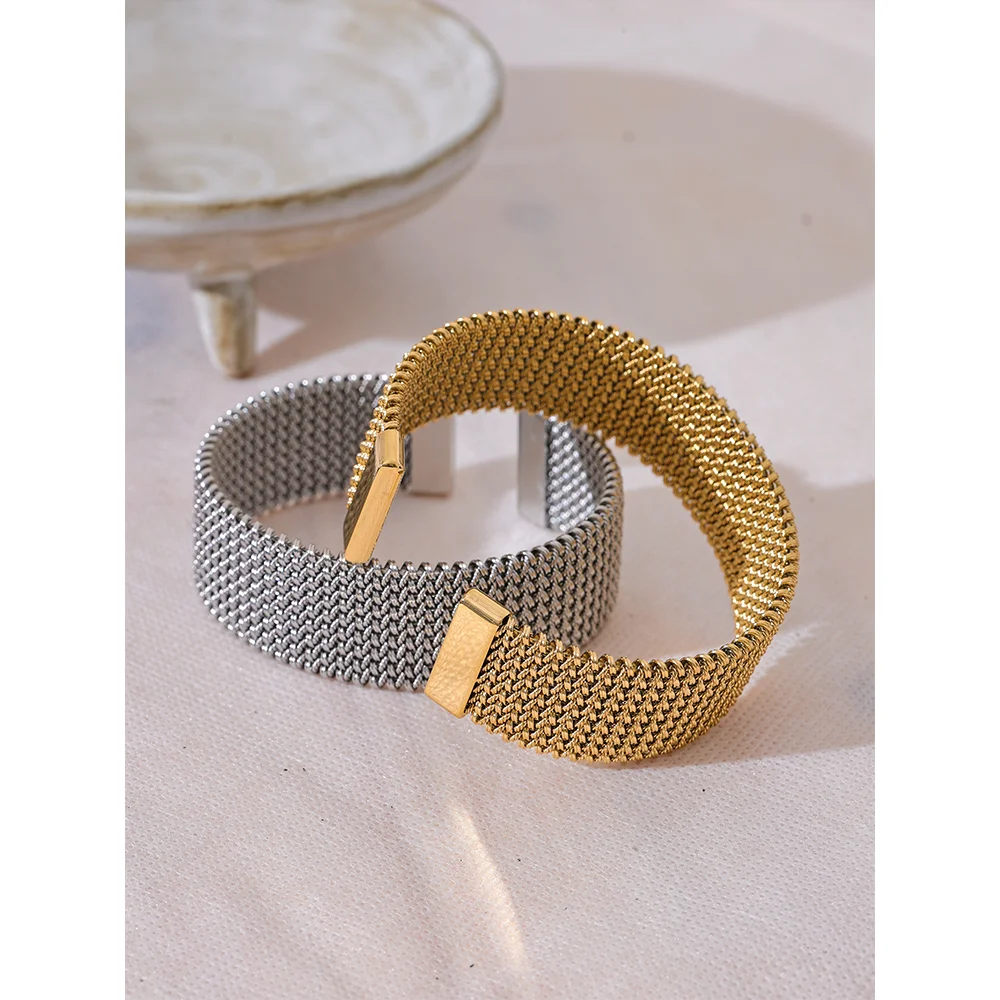 23mm Wide Stainless Steel Cuff Bracelet