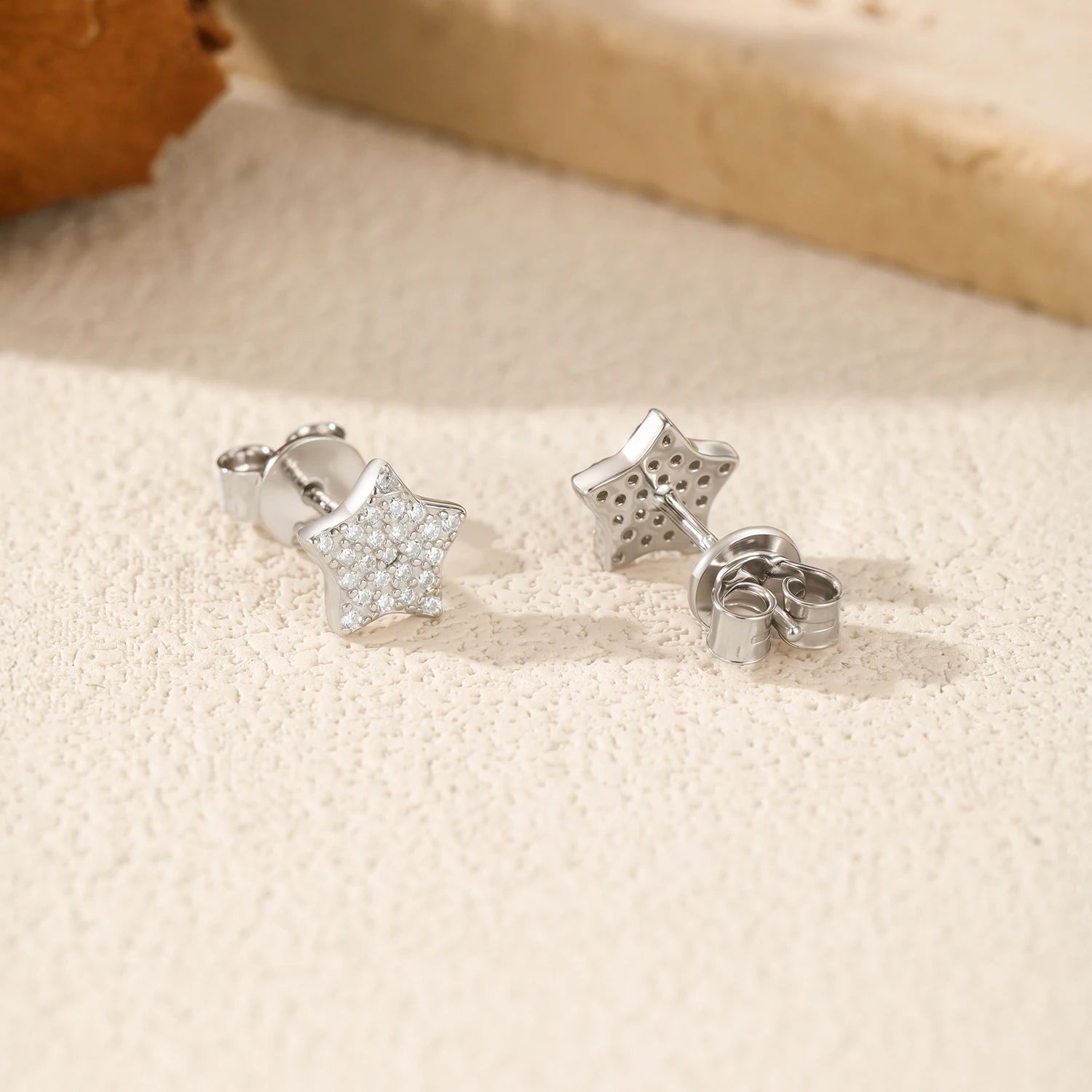 Elegant stud earrings for women featuring brilliant star design