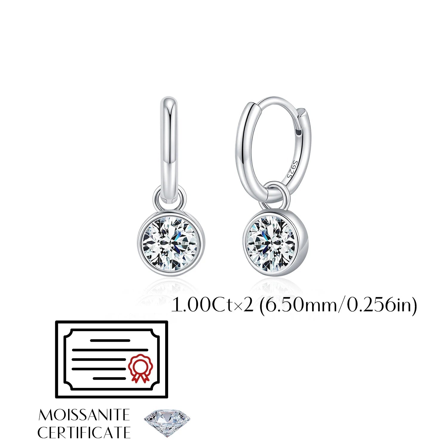 Sterling silver hoop earrings designed for daily elegance