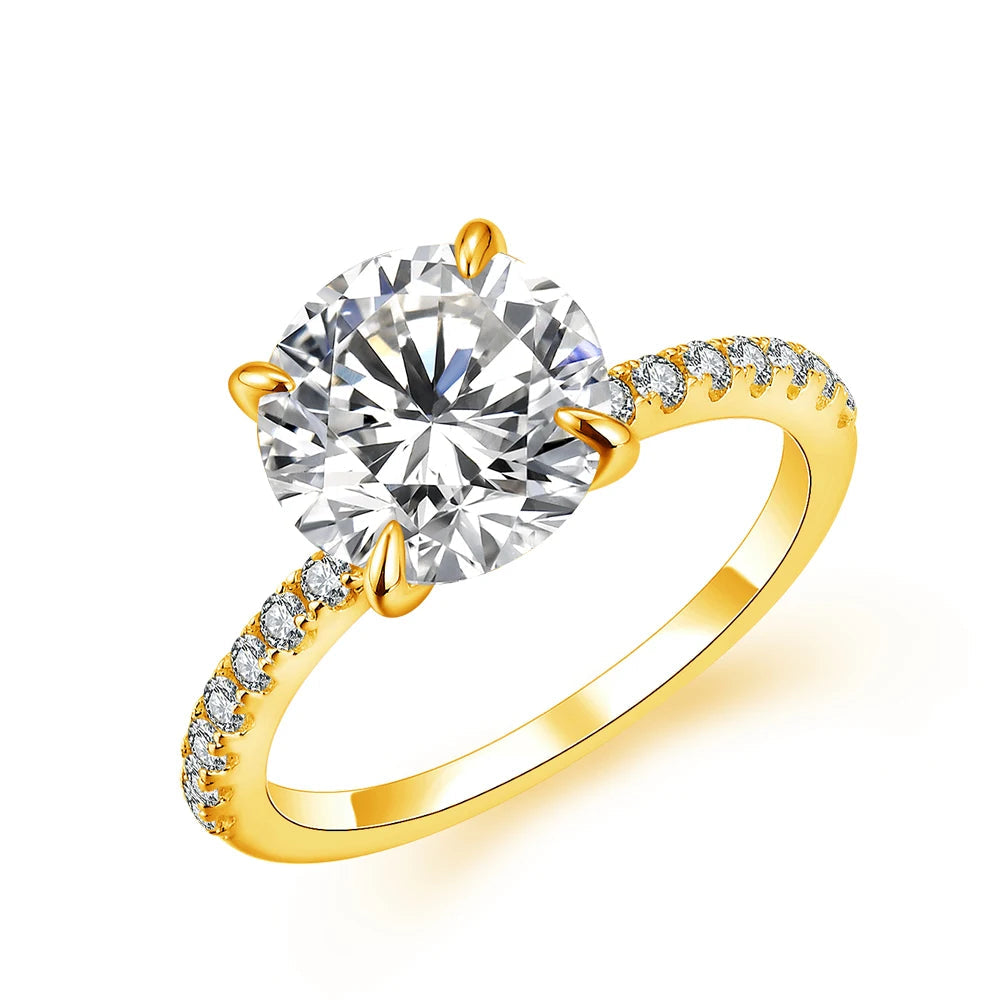 Sleek ring with size fit designed for moissanite jewelry elegance