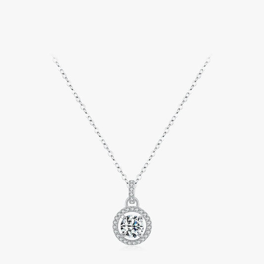 1-Carat Moissanite Pendant Necklace