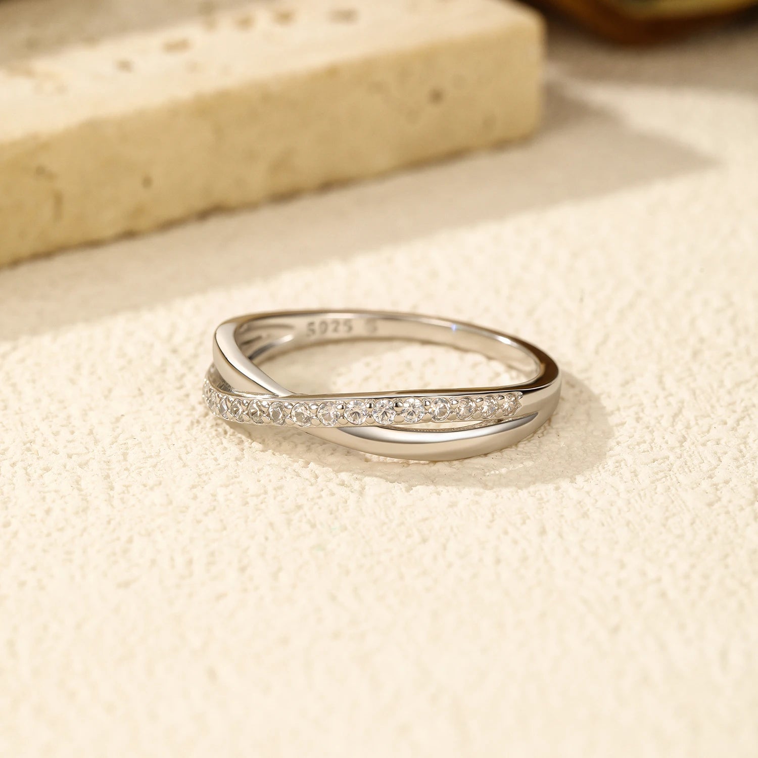 Sterling silver ring styled as rings for women silver