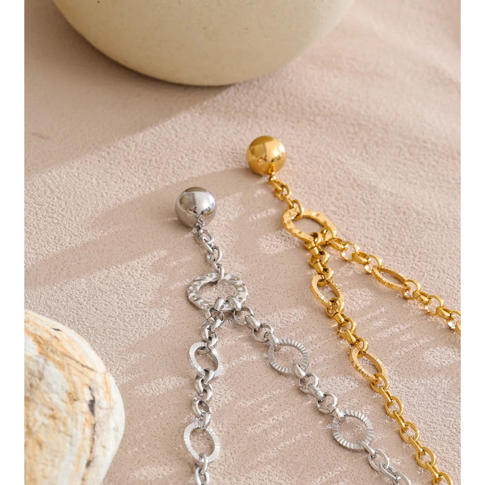 Elegant necklace gold necklace design with smooth pendant