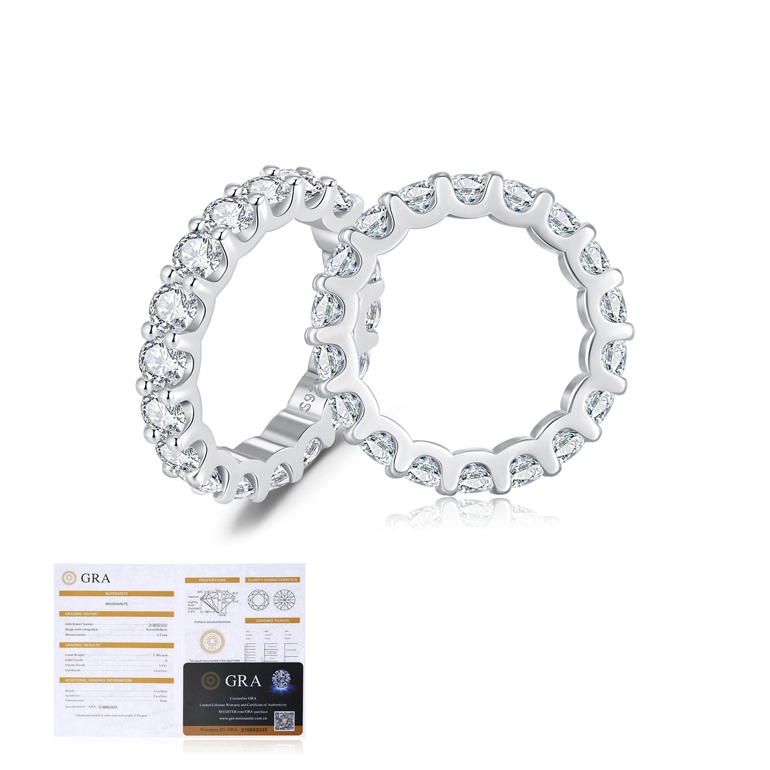 925 sterling silver moissanite wedding band ring design