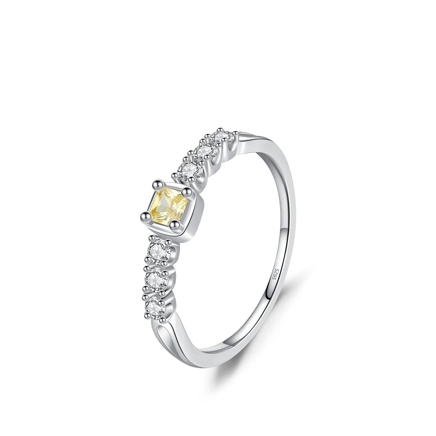 Yellow Cubic Zirconia Sugar Ring