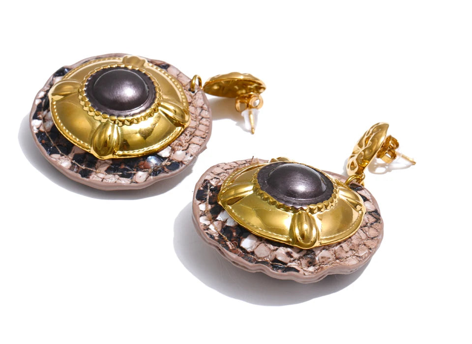 Snake earrings crafted from durable stainless steel jewelry