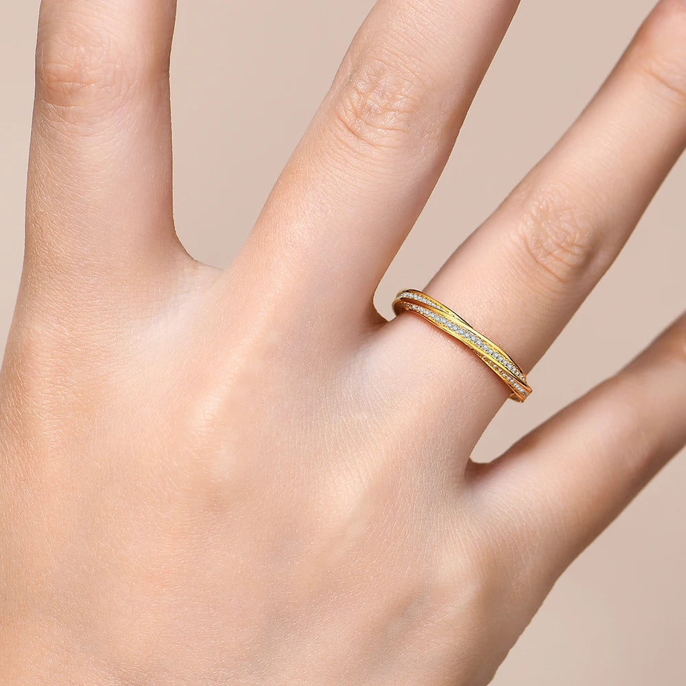 Sterling silver ring base highlighting moissanite jewelry rings fire