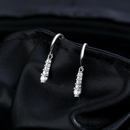 Moissanite Water Drop Dangle Earrings