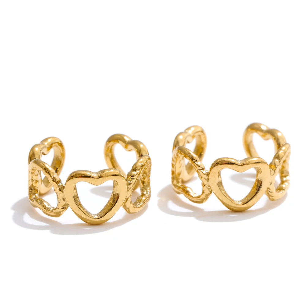 Waterproof gold plated clip on earrings for everyday wear
