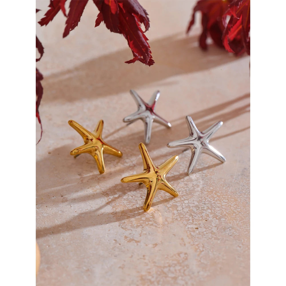 Side angle of stud earrings highlighting earrings gold earrings polish