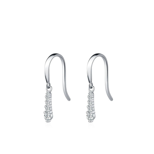 Moissanite Water Drop Dangle Earrings