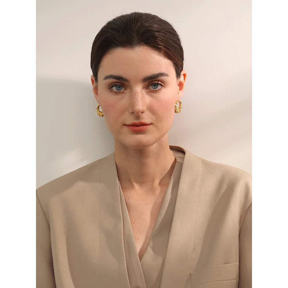 Minimal stud earrings presented as earrings gold earrings