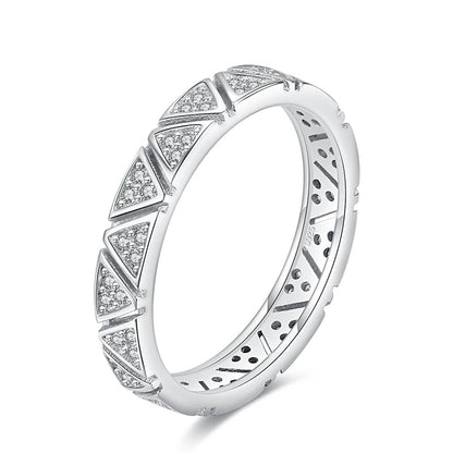 Triangle Eternity Wedding Ring