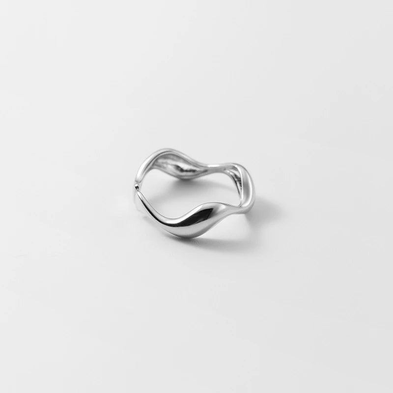 925 silver band styled for stacking rings jewelry with a smooth sterling ring profile