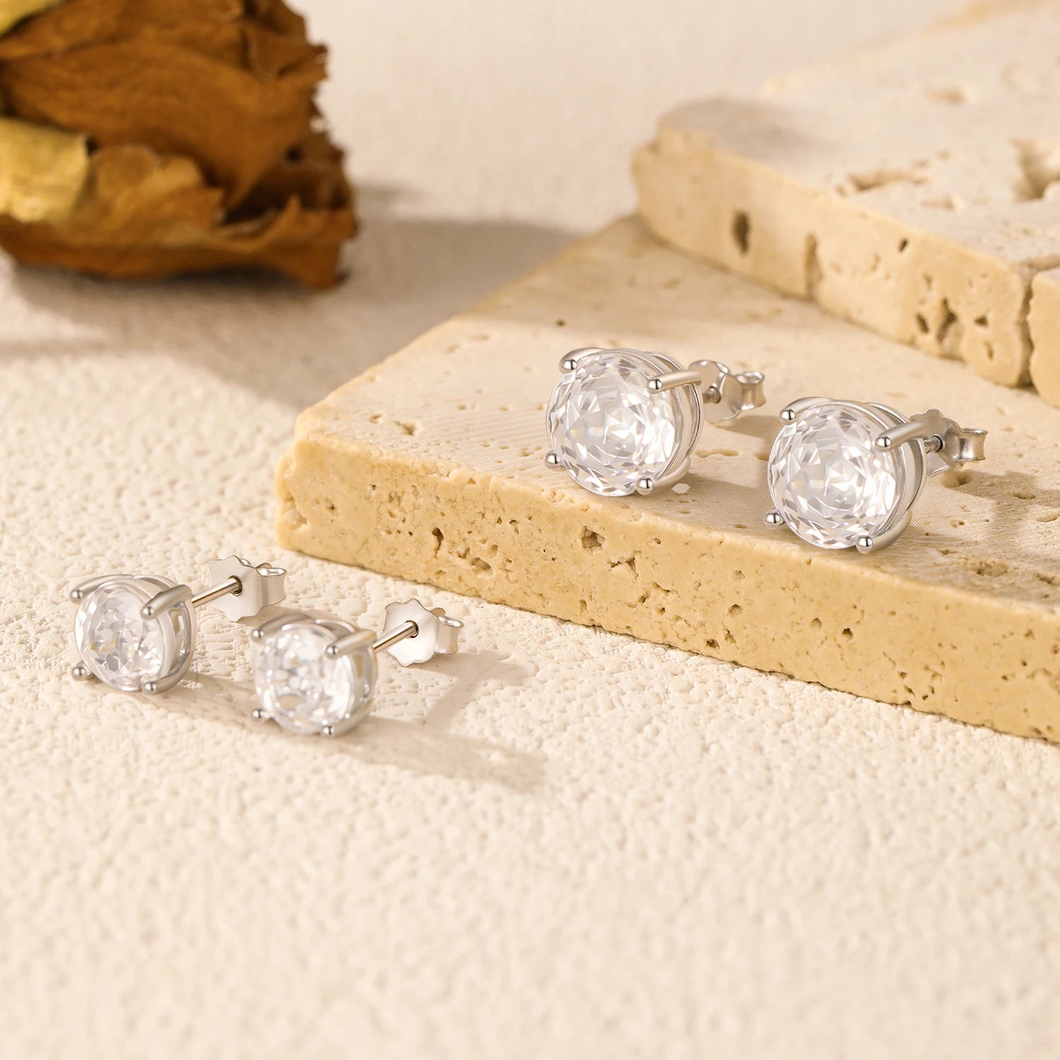 Designer sterling silver stud earrings for women