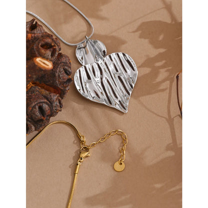 Big Heart Love Statement Necklace Pendant