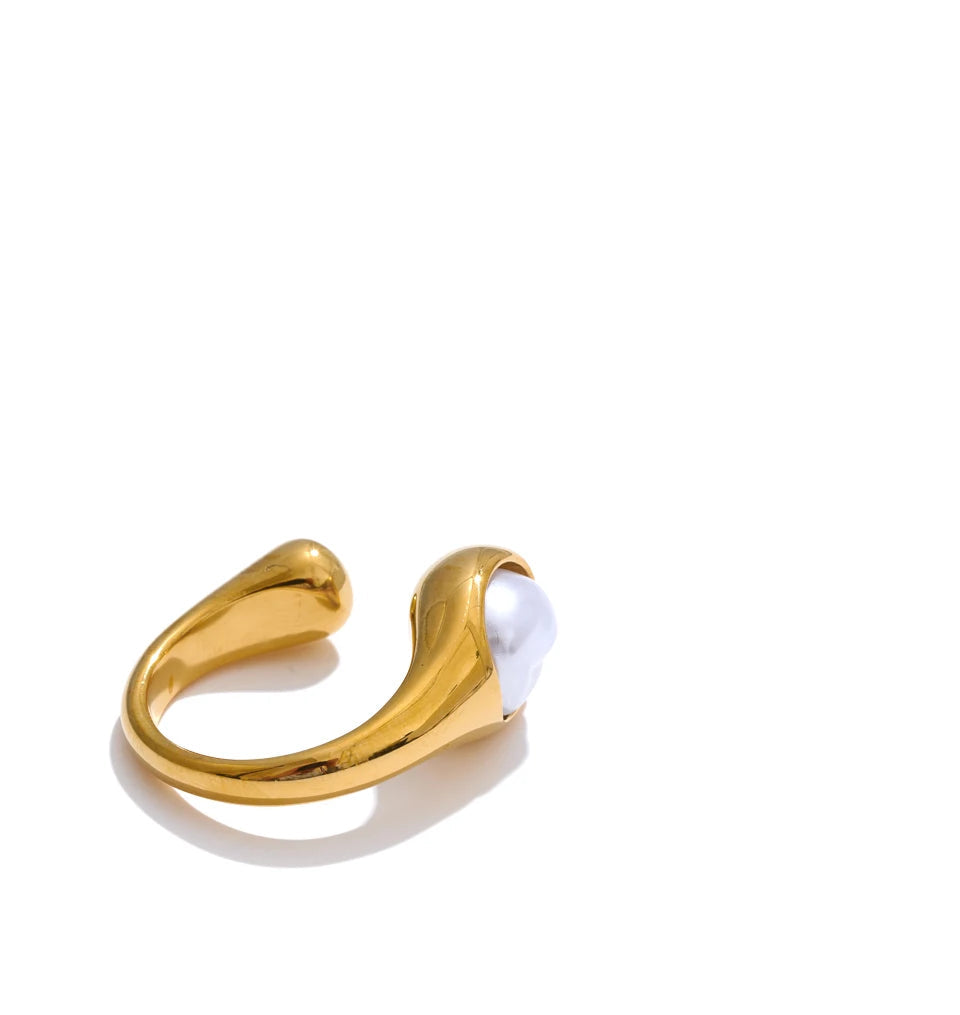 Stainless steel jewelry setting that supports precise ring size choice