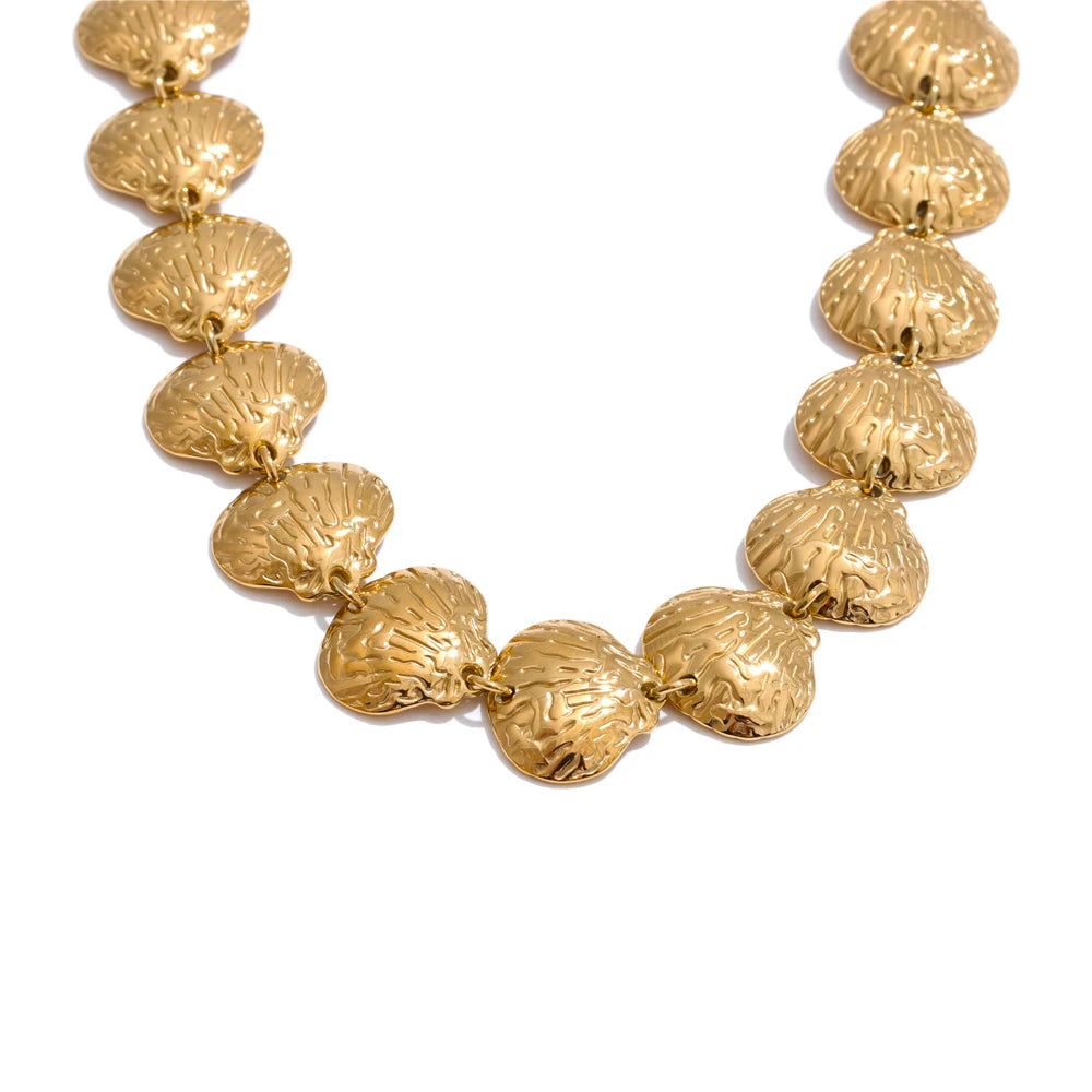 Stainless steel jewelry gold and chain design for women