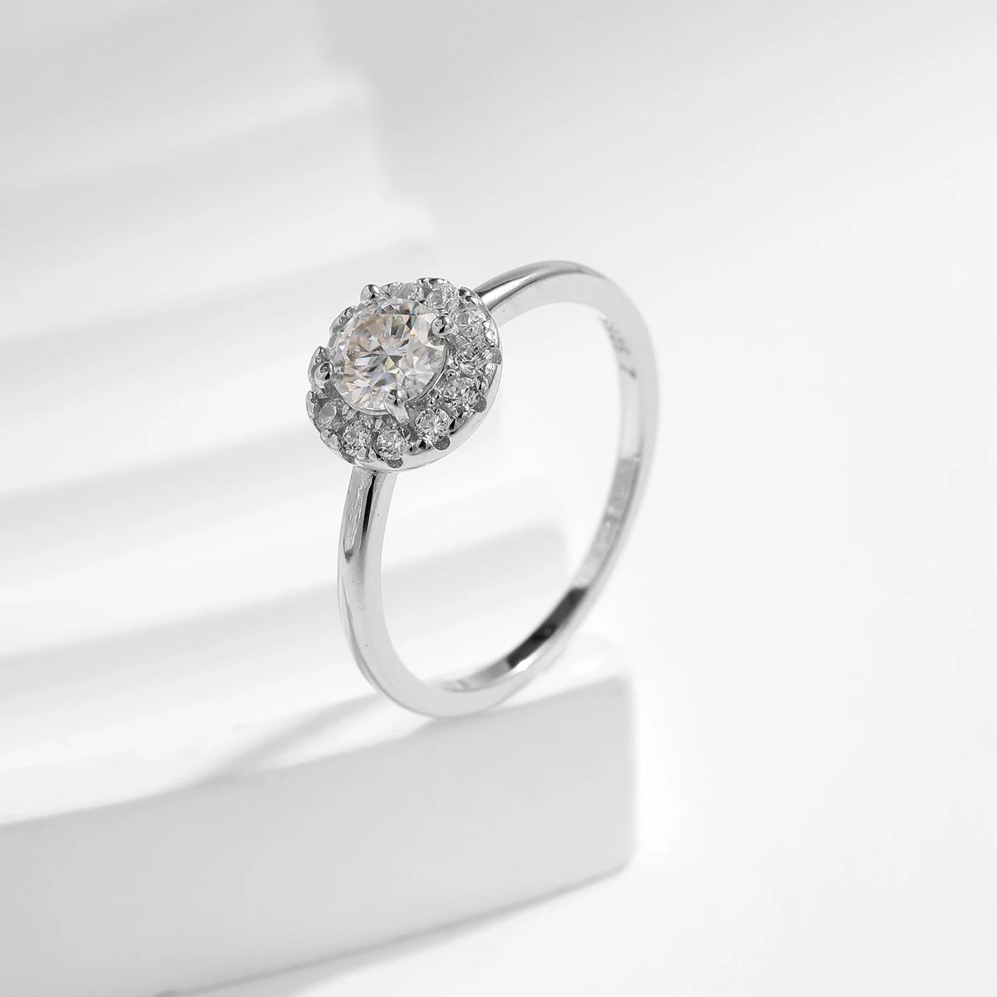 Eternal Spark Moissanite Sterling Silver Wedding Ring