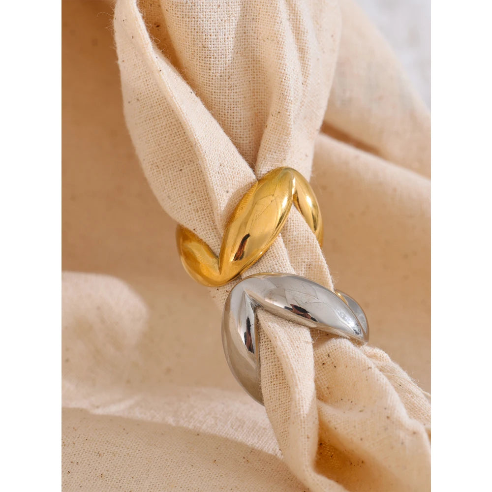 Minimalist Stainless Steel Gold Ring