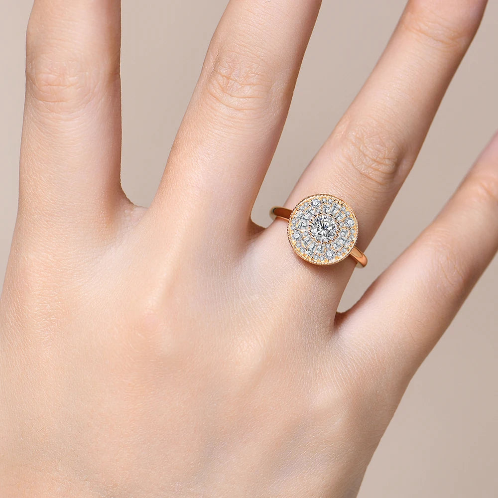 Women ring engagement band sized with ring size from ring ease