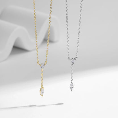 Dainty Y-Shaped Pendant Necklace