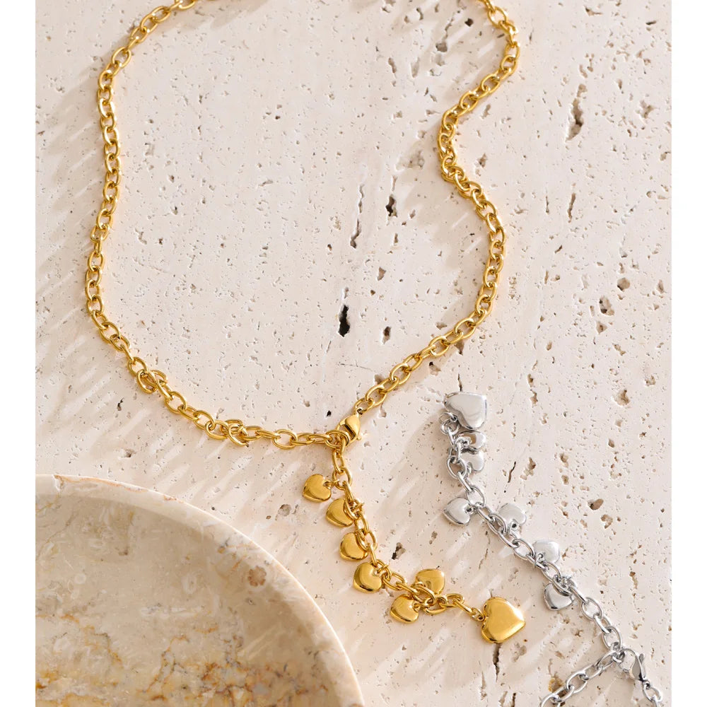 Stylish necklace and necklace layering with other pieces