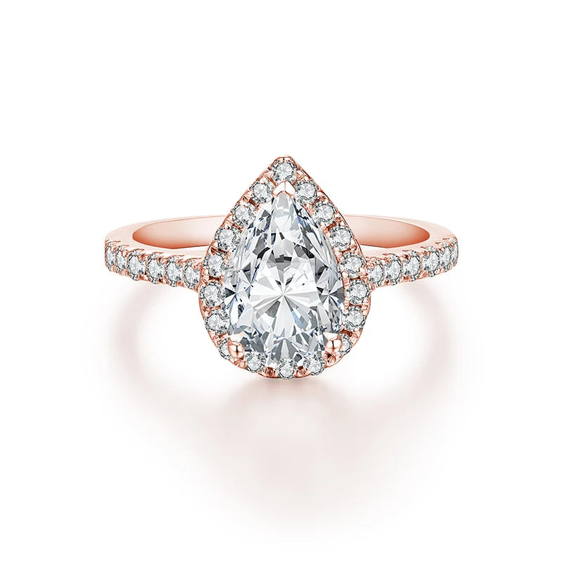 Refined engagement ring a luminous moissanite ring for proposals