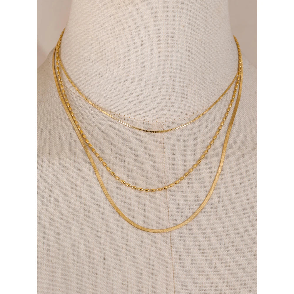 Minimalist Layered Chain Necklace for Women