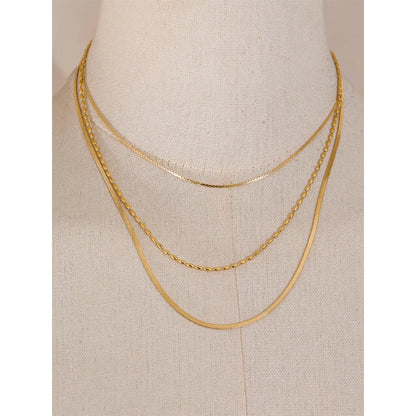 Minimalist Layered Chain Necklace for Women